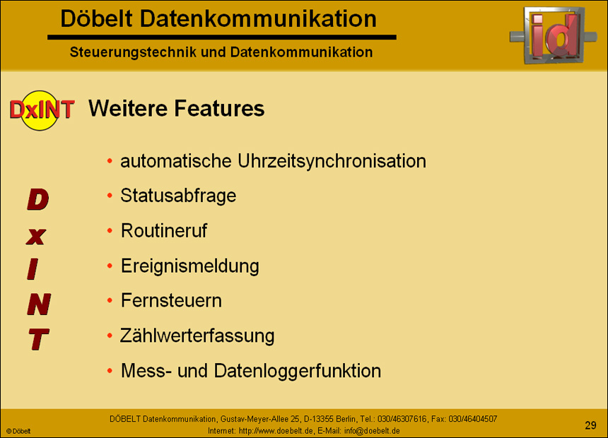 Dbelt Datenkommunikation - Produktprsentation: multiple - Folie 29